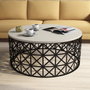 Hanah Home Selin Metal Ferforje - Crema y Negro